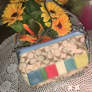Authentic Colorful Coach Handbag